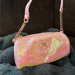 Juicy Couture Sequin Heart Barrel Bag